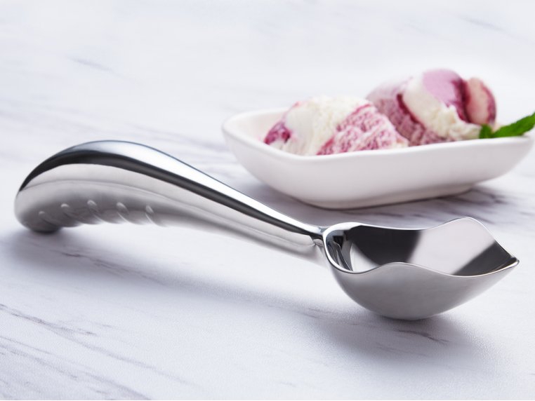 Stainless Steel Ice Cream Scoop Ergonomic for Hard Dishwasher Safe