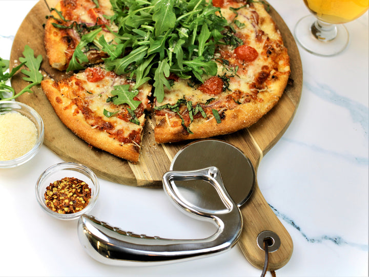 Easy-Grip, Sleek Pizza and Food Slicer for All Your Culinary Needs: Effortless Slicing in Style